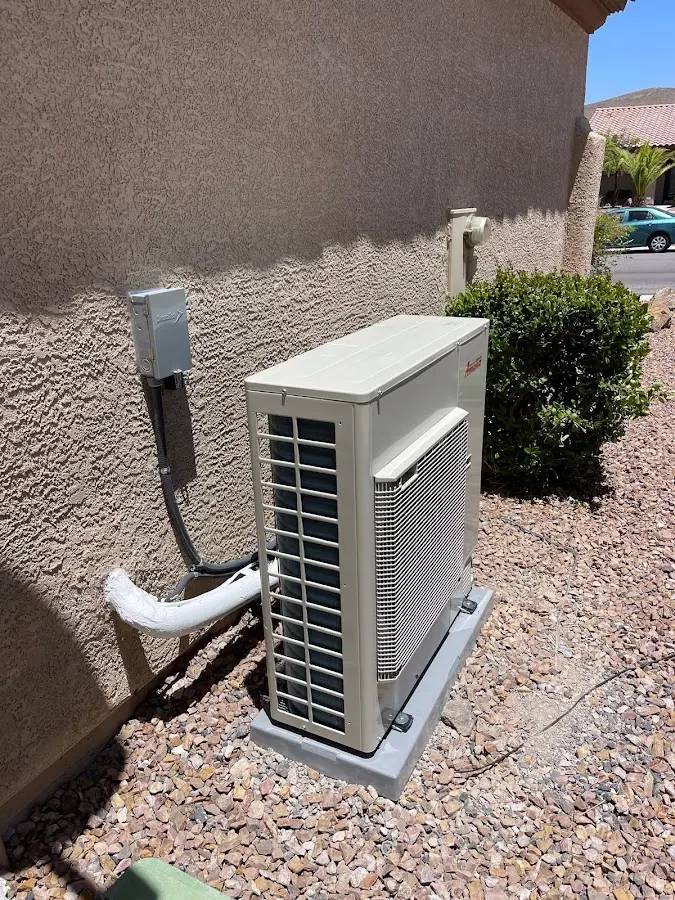 Residential air conditioning condenser unit in Buda